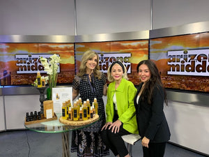 New channel 12 photo with ALINE SCOTTSDALE Skincare and founder Adriana Martinez Campbell
